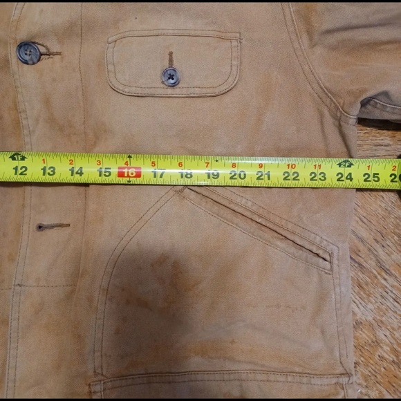 Vintage Banana Republic Canvas Field Chore Coat Jacket Distressed Size S -1456. - Picture 8 of 9